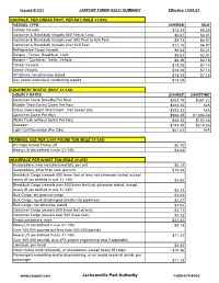 Tariff Summary Sheet