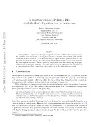 A Quantum Version of Pollard's Rho of Which Shor's Algorithm Is a Particular Case