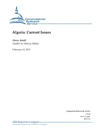 Algeria: Current Issues