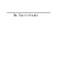 Be User's Guide