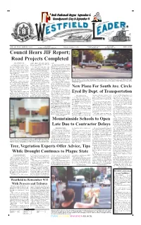Council Hears JIF Report; Road Projects Completed