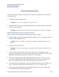 Count and Noncount Nouns [Pdf]
