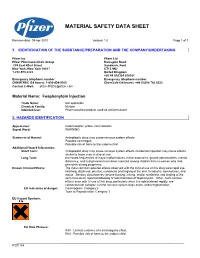 Material Safety Data Sheet