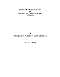 A Preliminary Guide to the Collection