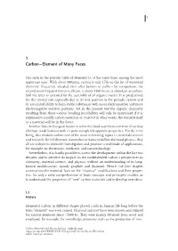 Carbon – Element of Many Faces 1