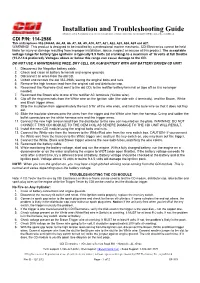 Installation and Troubleshooting Guide All Rights Reserved