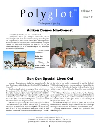 Polyglot Volume 1 Issue 14