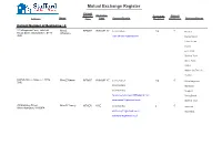 Mutual Exchange Register