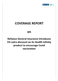 Pan India Coverage on Reli​Ance