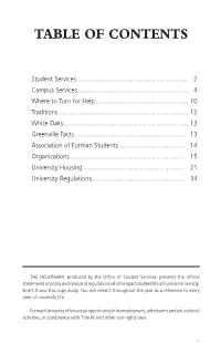 Table of Contents