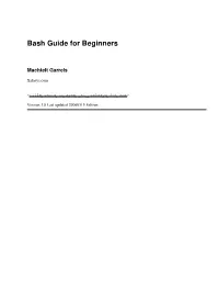 Bash Guide for Beginners