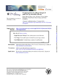 Mir-19A-3P and Mir-125B-5P 5-Lipoxygenase Is a Direct Target Of