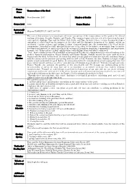 Syllabus Number 4 Course Transcendence of the Good Name