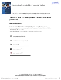 Trends in Human Development and Environmental Protection