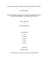 Experiments and Impedance Modeling of Liners Including the Effect of Bias Flow