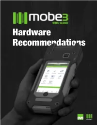 Hardware Recommendations Forward