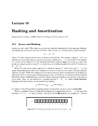 Hashing and Amortization