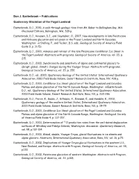 Quaternary Glaciation of the Puget Lowland