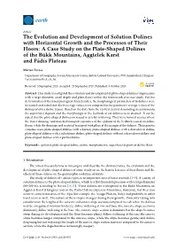 The Evolution and Development of Solution Dolines with Horizontal Growth and the Processes of Their Floors: a Case Study On