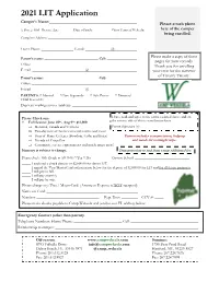 2021 LIT Application