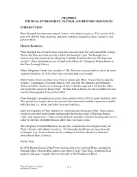 Chapter 2 Physical Environment, Natural and Historic Resources