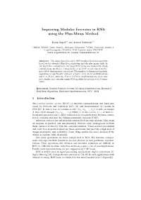 Improving Modular Inversion in RNS Using the Plus-Minus Method
