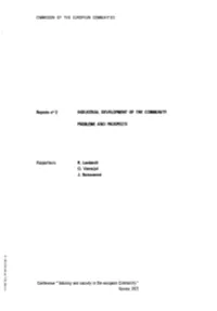 Industrial Development of the Community Problems