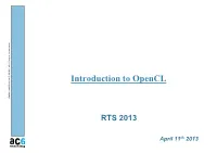 Introduction to Opencl Adaptation and Diffusion Strictly Forbidden Without Acsys Written Agreement Written Acsys Without Forbidden Strictly Diffusion and Adaptation
