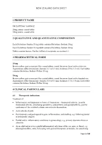 New Zealand Data Sheet
