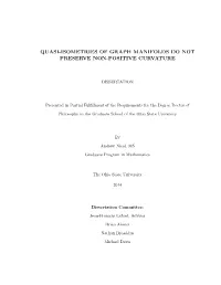 Quasi-Isometries of Graph Manifolds Do Not Preserve Non-Positive Curvature