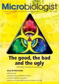 The Good, the Bad and the Ugly Clostridium Botulinum Neurotoxins