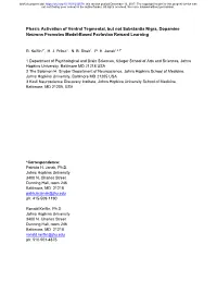 Phasic Activation of Ventral Tegmental, but Not Substantia Nigra, Dopamine Neurons Promotes Model-Based Pavlovian Reward Learning