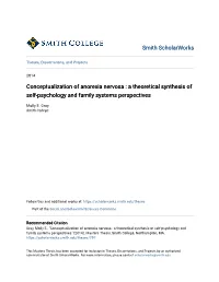 Conceptualization of Anorexia Nervosa : a Theoretical Synthesis of Self-Psychology and Family Systems Perspectives