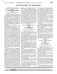 Extensions of Remarks E899 EXTENSIONS of REMARKS