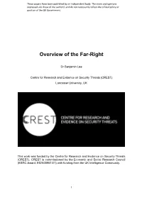 Overview of the Far Right