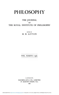 PHI Volume 36 Issue 138 Front Matter