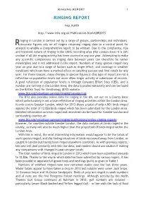 Ringing Report 1