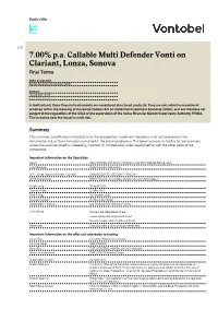Vontobel Documentation Derivatives