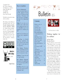Bulletin Issue 16 Forwarding