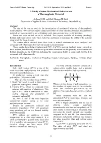 Impact, Bending, Flexural and Compressive Strength Tests on A
