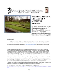 Barking Abbey: a Gis Map of a Medieval Nunnery1