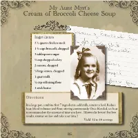 Cream of Broccoli Cheese Soup