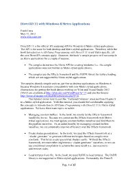 Direct3d 11 with Windows 8 Metro Applications