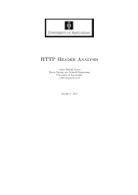 HTTP Header Analysis