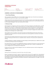 Procedural Rules Made by the NEC