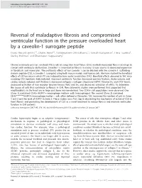 Reversal of Maladaptive Fibrosis and Compromised Ventricular Function In