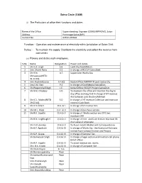 Satna Circle (O&M) (I) the Particulars of Office Their Functions and Duties