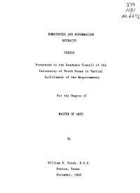 HOMOTOPIES and DEFORMATION RETRACTS THESIS Presented To