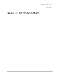 Safety Background Report