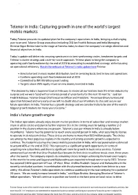 Telenor in India: Capturing Growth in One of the World's Largest Mobile